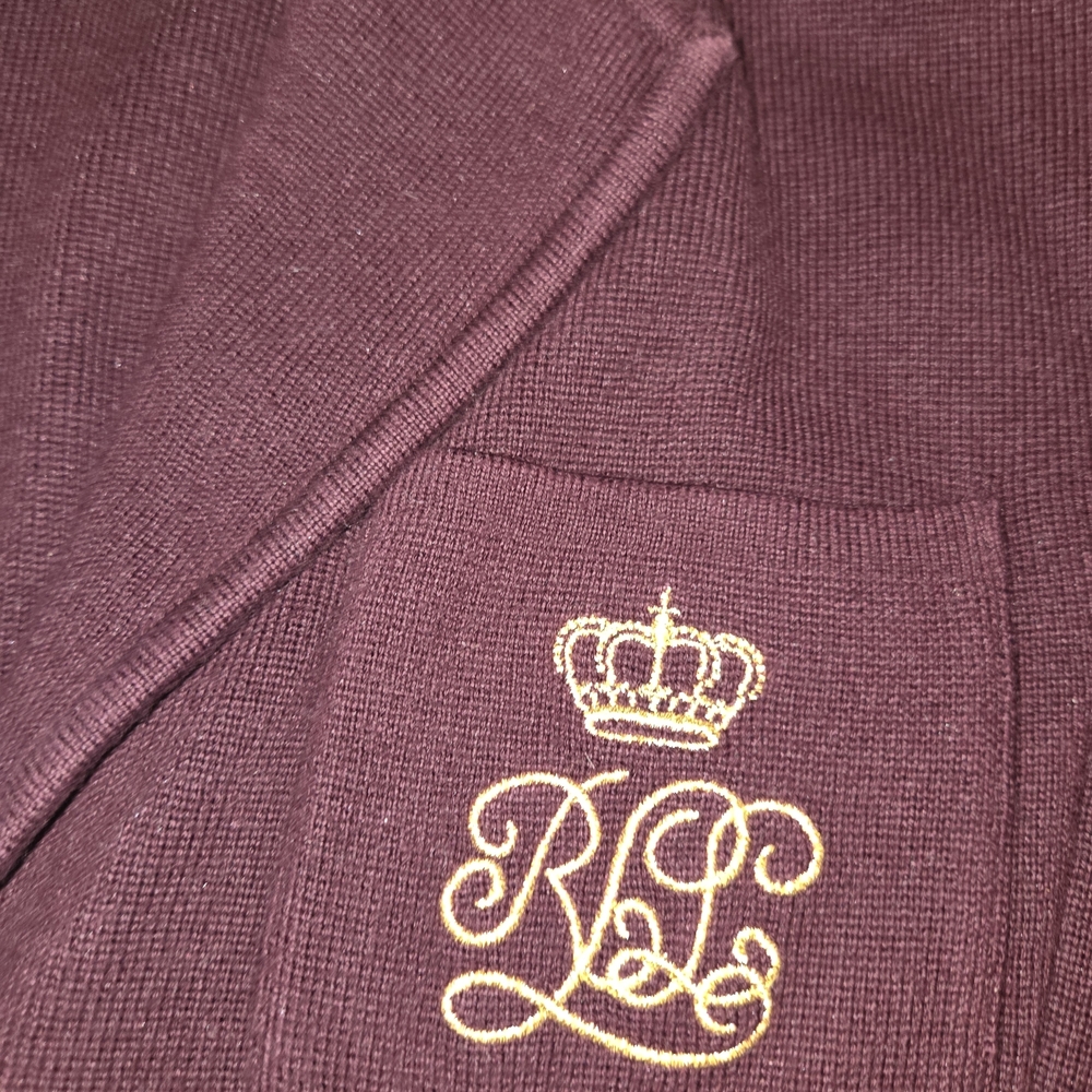 Ralph Lauren Women's Burgundy Blazer. Size S. - Picture 3 of 5